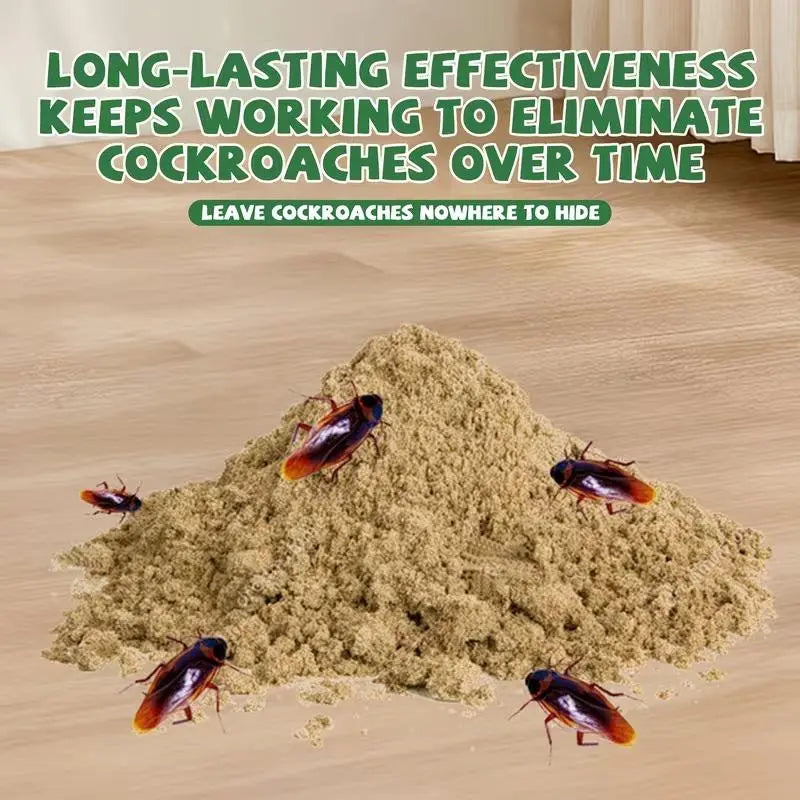 High-Efficiency Cockroach Bait Powder - 50 Packets of Fast-Acting Indoor Cockroach Eliminator for Kitchens and Enclosed Spaces, Effectively Dismantles Nests and Colonies, Essential for Home and Dorm Use