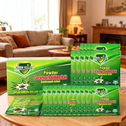 High-Efficiency Cockroach Bait Powder - 50 Packets of Fast-Acting Indoor Cockroach Eliminator for Kitchens and Enclosed Spaces, Effectively Dismantles Nests and Colonies, Essential for Home and Dorm Use