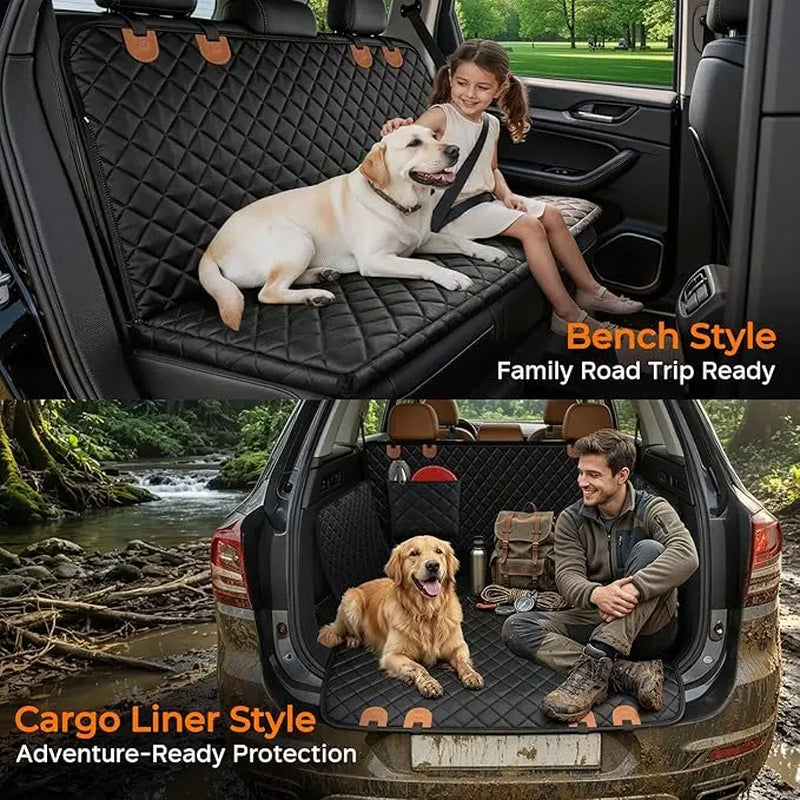 Premium Waterproof Dog Car Seat Cover - Universal Fit, Scratch-Resistant, Non-Slip, Washable Pet Travel Mat for All Seasons