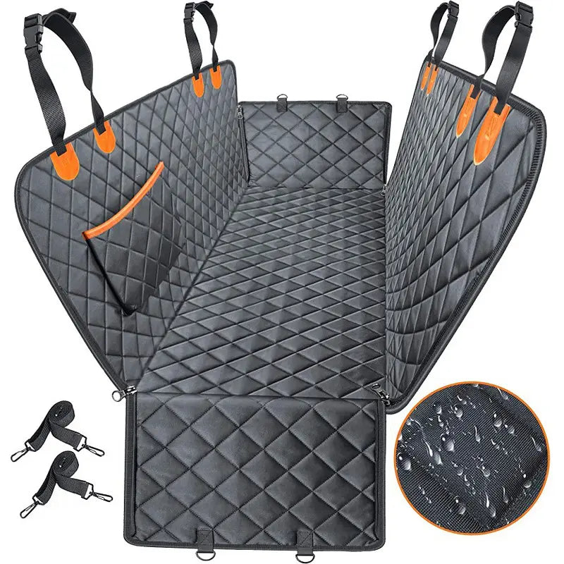 Premium Waterproof Dog Car Seat Cover - Universal Fit, Scratch-Resistant, Non-Slip, Washable Pet Travel Mat for All Seasons
